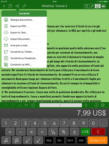 WritePad Italiano screenshot 3