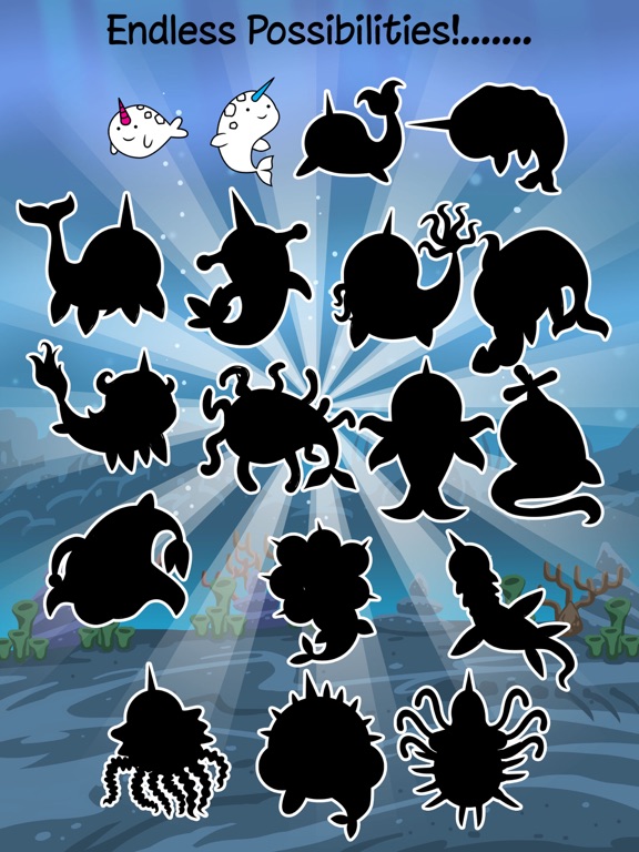 Narwhal Evolution -A Endless Clicker Monsters Game iPad screenshot 4 - Games app