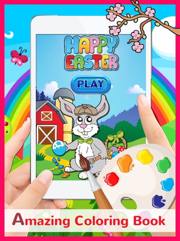 Screenshot #4 pour Joyeuses Pâques Coloring Book: jeux éducatifs gratuits pour les enfants et les tout-petits!