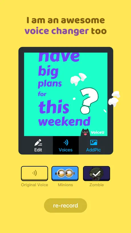 VoiceU-Voice Changer for Snap