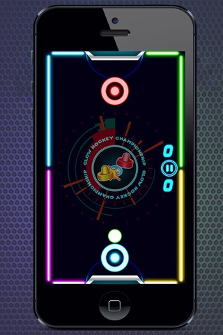 Glow Hockey HD screenshot 2