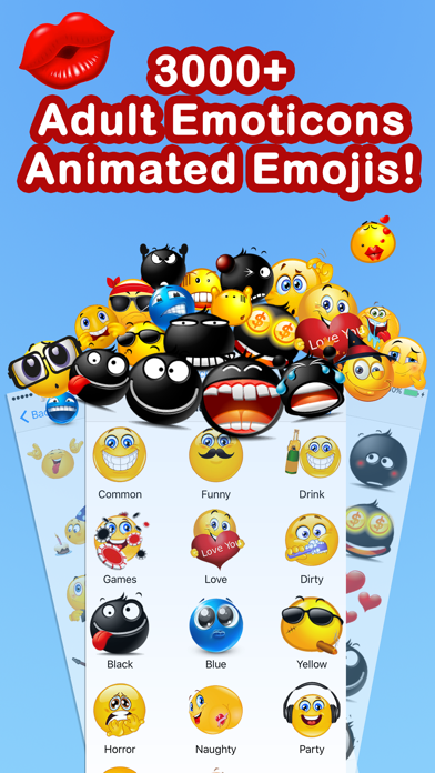 Screenshot #2 pour Emoticons Keyboard Pro - Adult Emoji for Texting