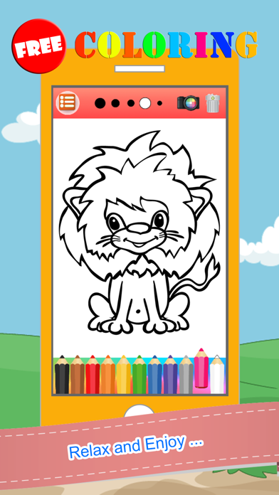 Coloring Book Of Animals Painting & Drawing Pages Screenshot on iOS