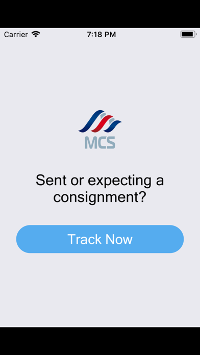 MCS Tracking app screenshot