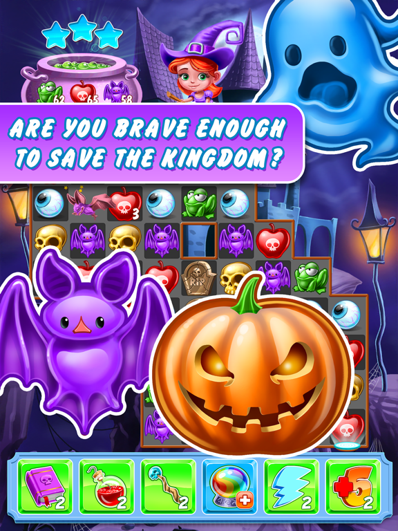 Creepy Crawly Kingdom - A Wicked Match 3 Puzzle iPad screenshot