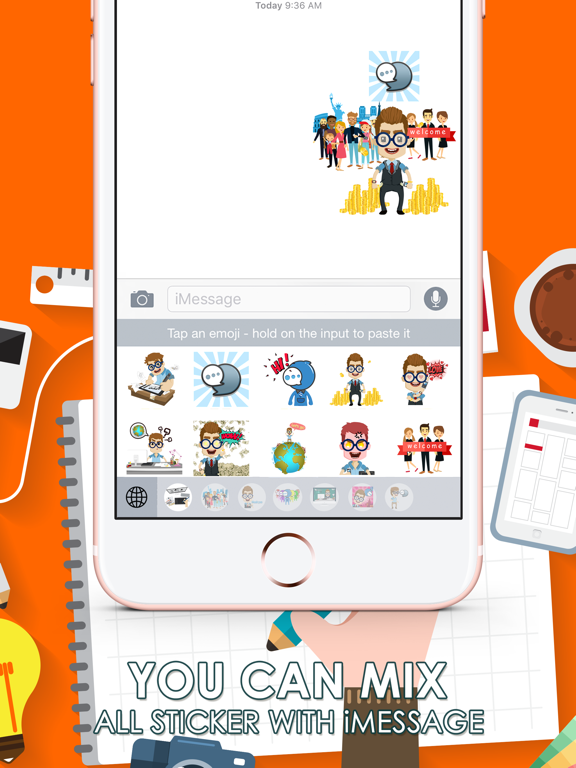 Screenshot #6 pour Mr. ChatSticK Stickers and Emoji