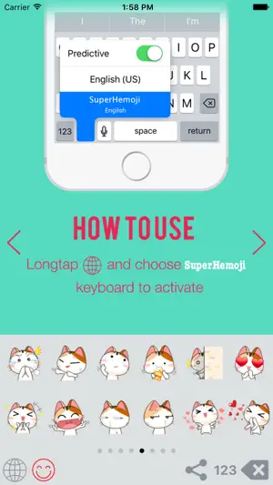 SuperHemoji Keyboard Awesome extra hop emoji icon screenshot 3