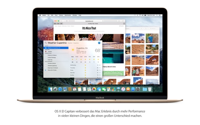 OS X El Capitan im Mac App Store
