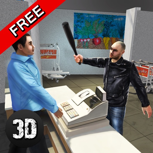 Vegas Supermarket Gangster Escape 3D app icon