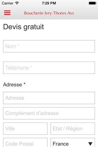 Boucherie Ivry Thores screenshot 2