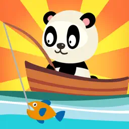 Panda fishing game for children age 2-5 app icon