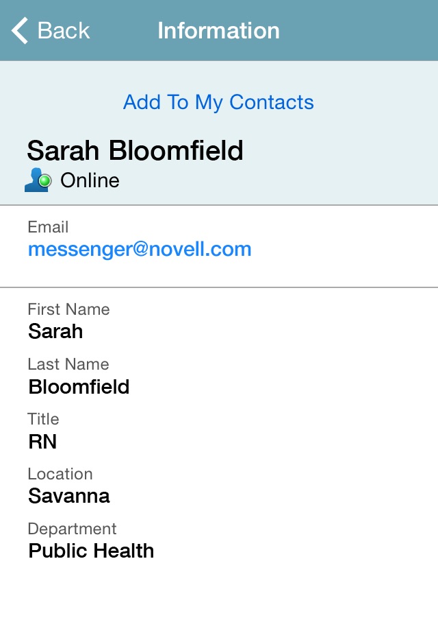 Micro Focus Messenger screenshot 3