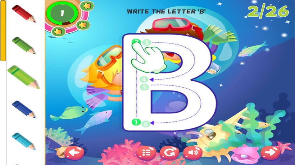 #2. ABC Tracing Alphabet Learning Writing Letters (iOS) 由: Artit Wattanapurg
