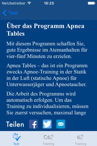 Apnea Tables Trainer screenshot 3