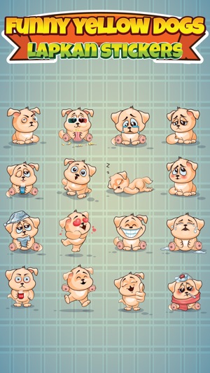 Sticker me: Funny Yellow Dog(圖1)-速報App