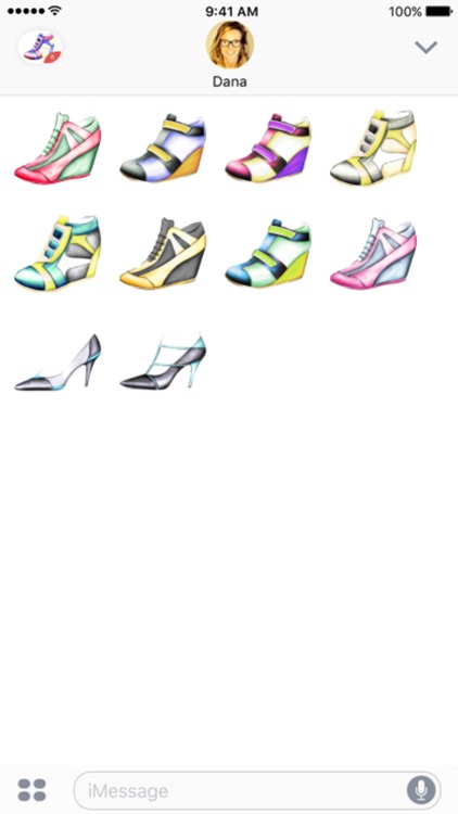 Shoes stickers by Weds for iMessage