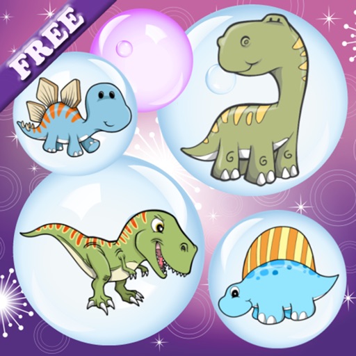 Dino Bubbles for Toddlers : discover the Dinosaurs ! FREE App icon