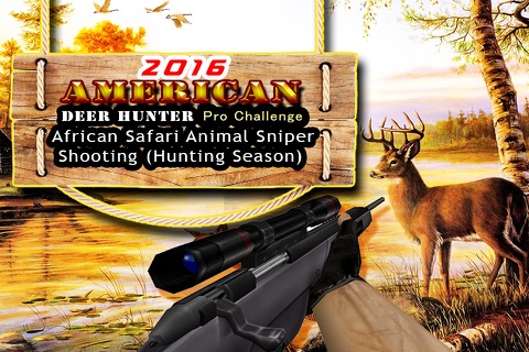2016 American Deer Hunter Pro Challenge - African Safari Animal Sniper Shooting (Hunting Season) screenshot 3