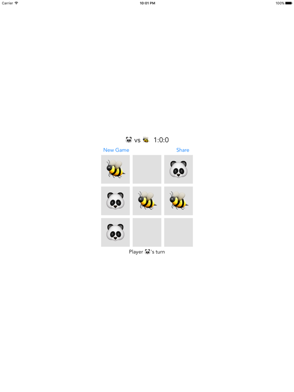 Emoji Tac Toe iPad screenshot 1 - Games app