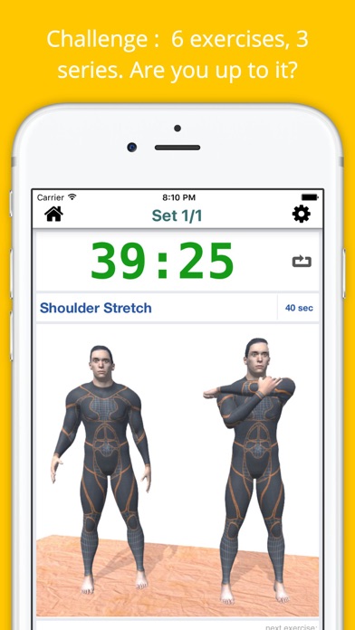 Screenshot #2 pour 12 Min Stretch Challenge Workout Free Pain Relief