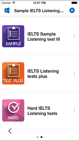 Game screenshot IELTS Listening Section Test Samples Tricks Skils apk