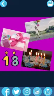birthday picture collage maker – cute photo editor iphone screenshot 4