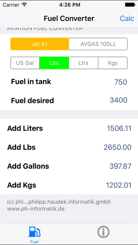 eFuelConverter screenshot 1 of 1