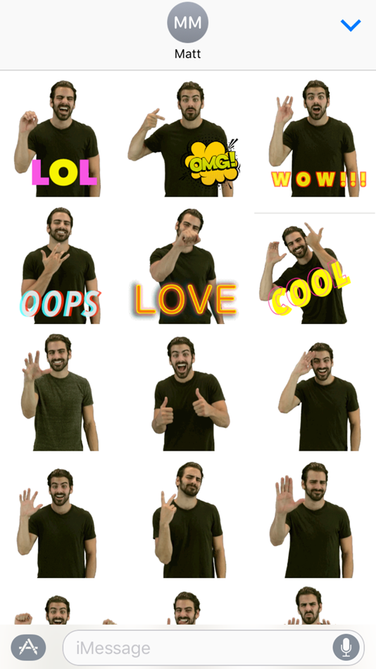 #2. ASL Stickers with Nyle (iOS) 由: DeafDigits Inc