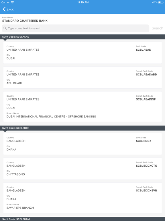 Screenshot #5 pour Bank SWIFT/BIC