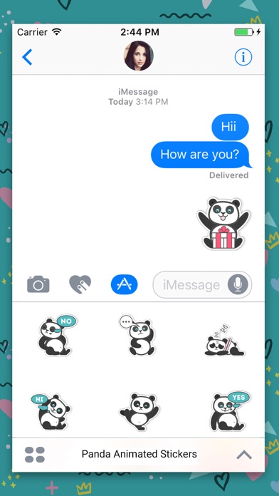 Panda Bear : Animated Stickers screenshot 2