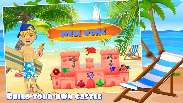 Make sand castle – Robinson island & fun at beach screenshot-3