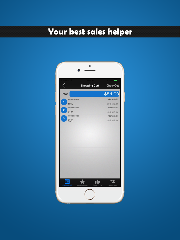 CashierPOS - Barcode Inventory Sales system iPad screenshot 4 - Productivity app