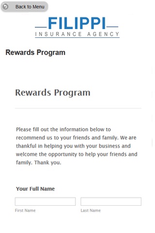 Filippi Insurance Agency screenshot 2