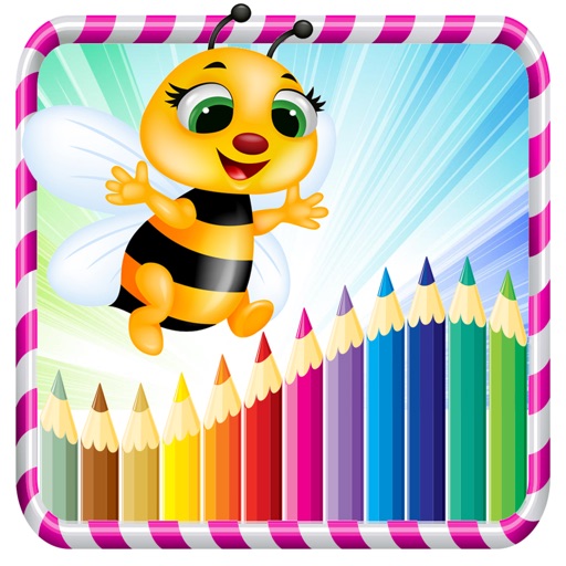 Animals Coloring Books - dog cat princess and flower drawing painting games for kids iOS App