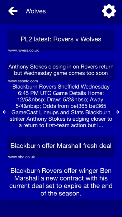 Screenshot #2 pour All The News - Blackburn Rovers Edition