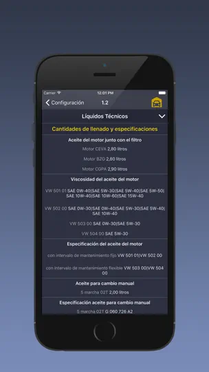Captura de pantalla de TechApp Para Skoda en iPhone 5