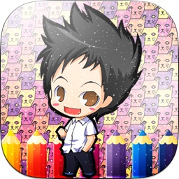 Anime Coloring Book - Paint Draw Anime Cartoon