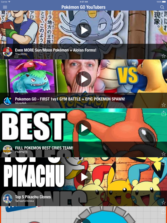 PokeTube - Best Videos for Pokemon GOのおすすめ画像1