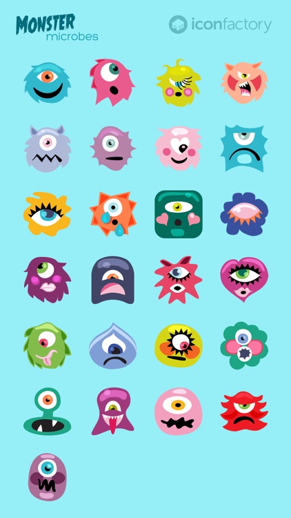 Iconfactory Monster Microbes Stickers