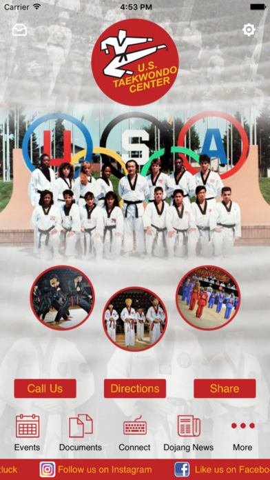 U.S. Taekwondo Center Screenshot 1 - AppWisp.com U.S. Taekwondo Center Screenshot 1 - AppWisp.com