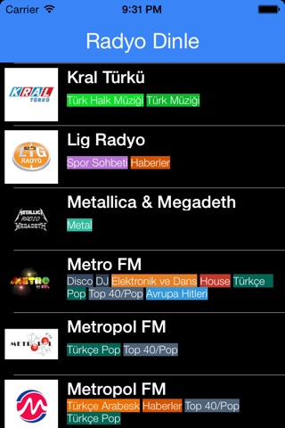 Radyo - En Popüler Türkçe Radyolar Tek Uygulamada screenshot 2