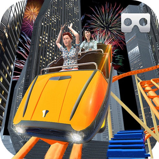 VR Scary Roller Coaster : Crazy Ride 3d Icon
