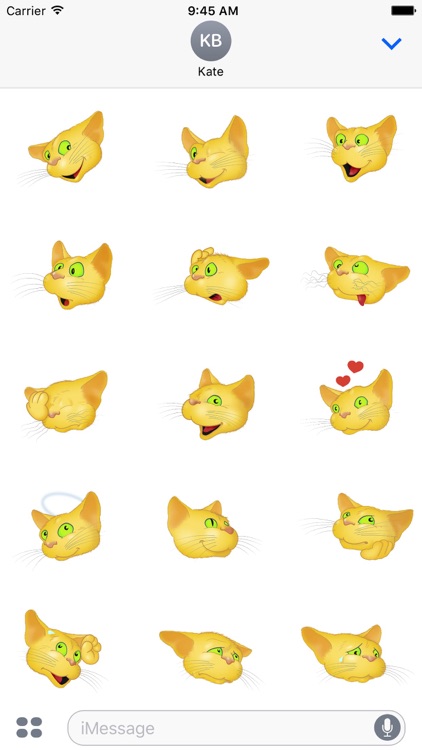 Yellow Cat emoji screenshot-4