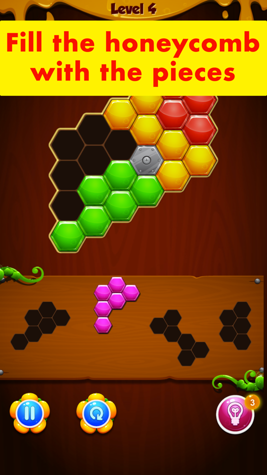 HoneyComb Puzzle - game - 1.1 - (iOS)