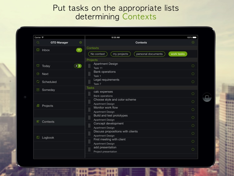 GTD Manager for iPad screenshot-4