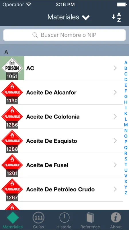 HazMat Reference screenshot 1 of 5