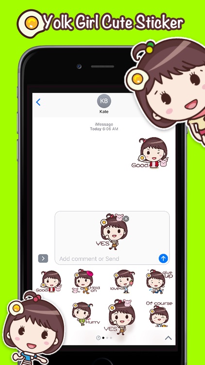 Yolk Girl Sticker Pro - Color, Cute Stickers screenshot-4