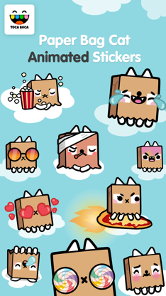 Toca Life Paper Bag Cat screenshot 1