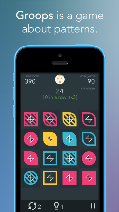 Groops - A puzzle game about matching patterns screenshot 1