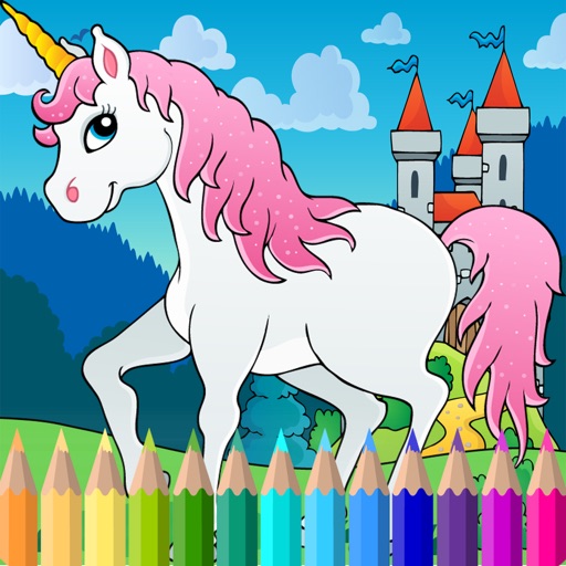 Pony Coloring Book for Free - My Little Toddler Girls Games Kids iOS App